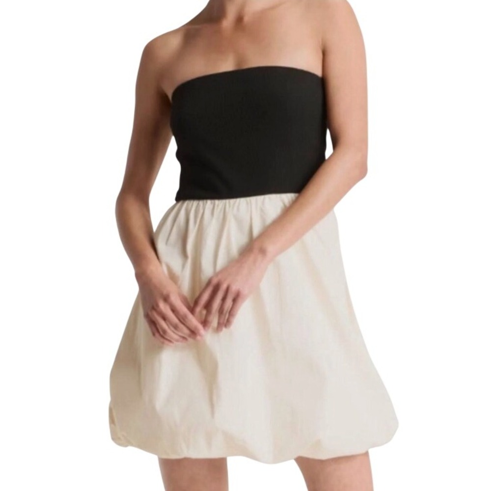 A New Day Women's Tube Bubble Mini Strapless A-Line Dress L